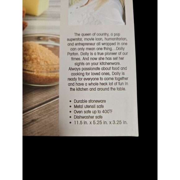 Dolly Parton Speckled Stoneware Loaf Pan – 1.79qt – NIB Baking Dish - Picture 5 of 5